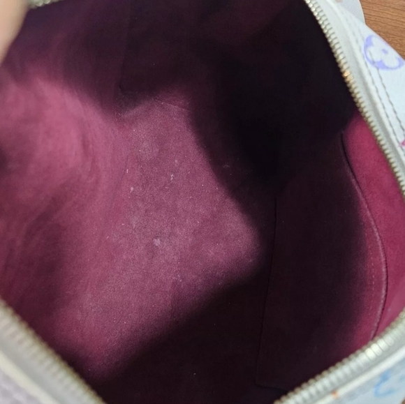 Auth Louis Vuitton Speedy 30 Multicolor White Bag - Picture 13 of 15